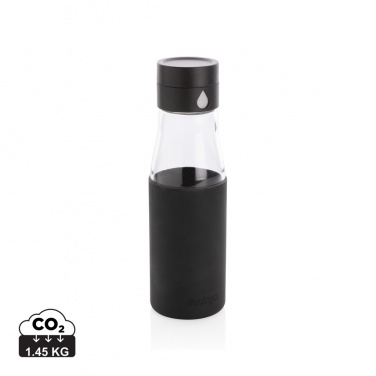 Logo trade promotional products picture of: Ukiyo glass hydration tracking bottle with sleeve