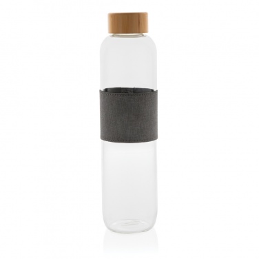 Logo trade corporate gifts image of: Impact borosilicate glass bottle with bamboo lid