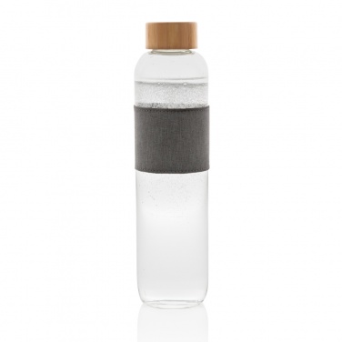 Logotrade promotional item image of: Impact borosilicate glass bottle with bamboo lid
