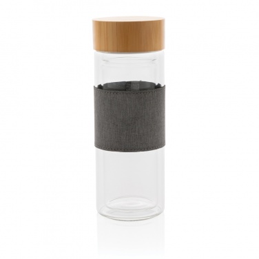 Logotrade promotional items photo of: Impact double wall borosilicate glass bottle