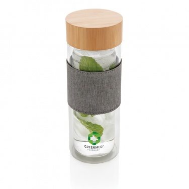 Logotrade business gift image of: Impact double wall borosilicate glass bottle
