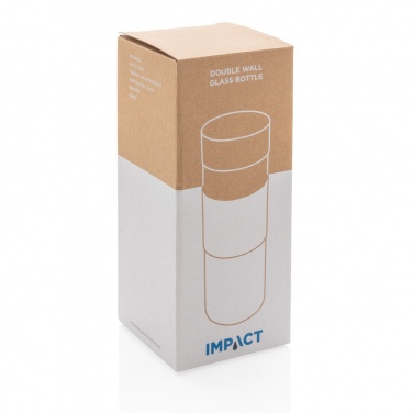 Logotrade promotional gift picture of: Impact double wall borosilicate glass bottle