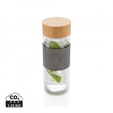 Logotrade promotional product image of: Impact double wall borosilicate glass bottle