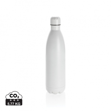 Logo trade promotional products image of: Solid colour vacuum stainless steel bottle 1L