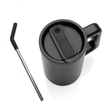 Logo trade business gift photo of: Cube RCS certified recycled steel mug 800ml
