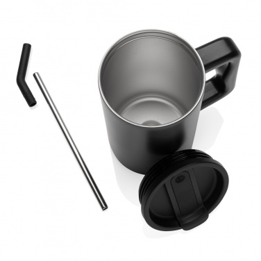 Logotrade advertising products photo of: Cube RCS certified recycled steel mug 800ml