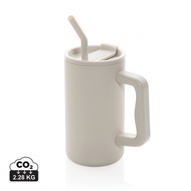 Logotrade corporate gift image of: Cube RCS certified recycled steel mug 800ml