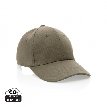 Logo trade advertising products image of: Impact 6 panel 280gr Recycled cotton cap with AWARE™ tracer