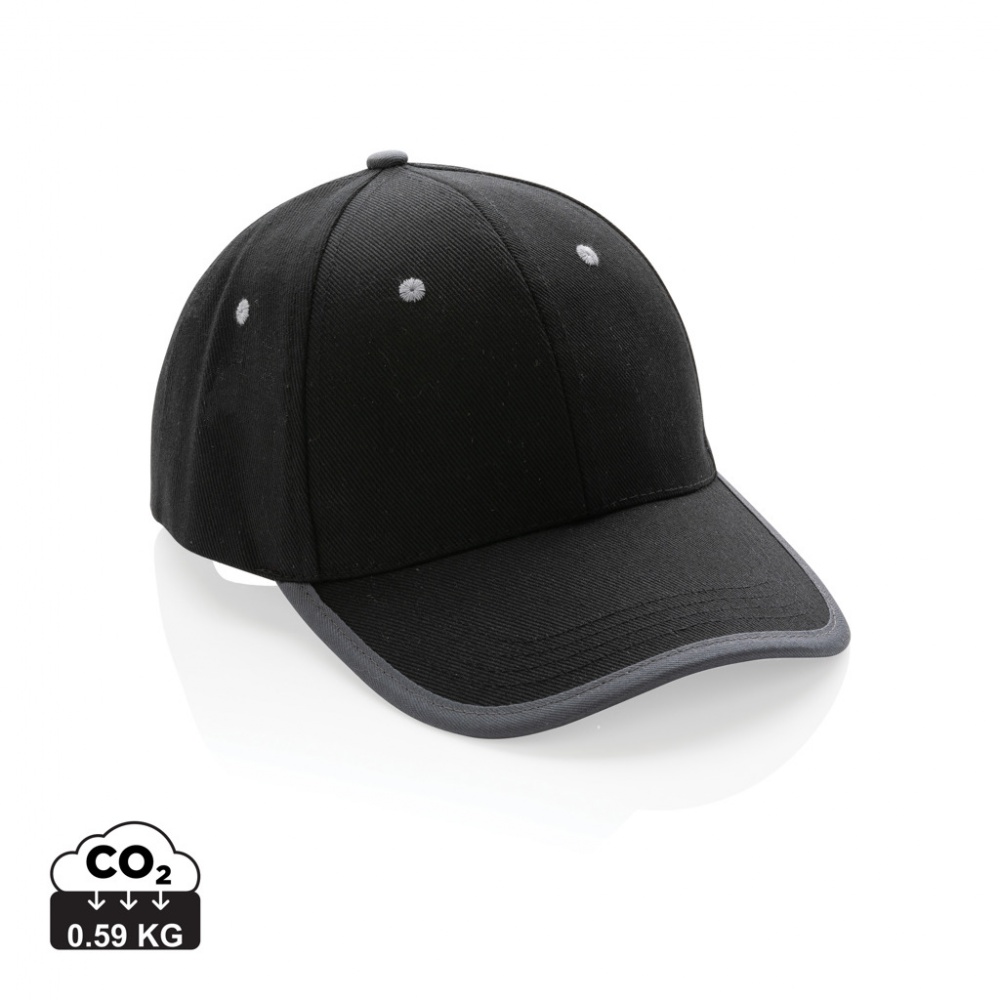 Logo trade promotional product photo of: Impact AWARE™ Brushed rcotton 6 panel contrast cap 280gr