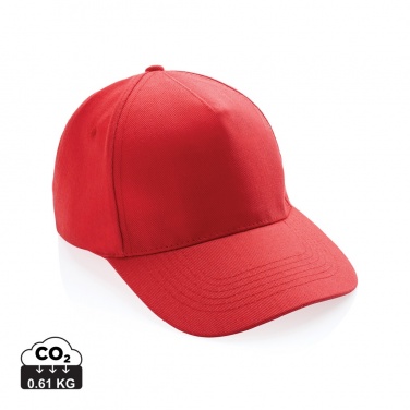 Logo trade business gift photo of: Impact 5panel 280gr Recycled cotton cap with AWARE™ tracer