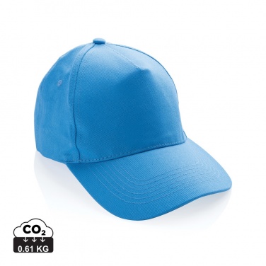 Logo trade promotional gift photo of: Impact 5panel 280gr Recycled cotton cap with AWARE™ tracer