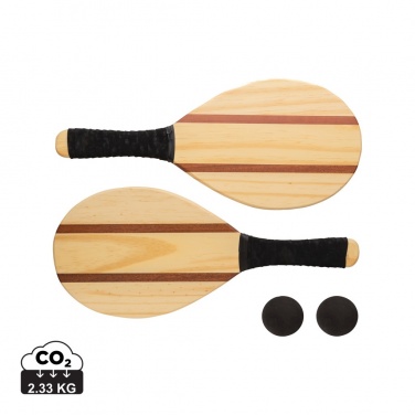 Logotrade promotional merchandise photo of: Wooden frescobol tennis set