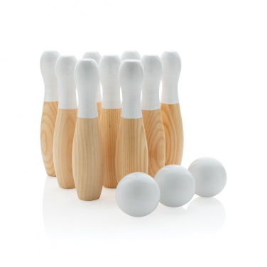 Logotrade promotional product image of: Wooden skittles set
