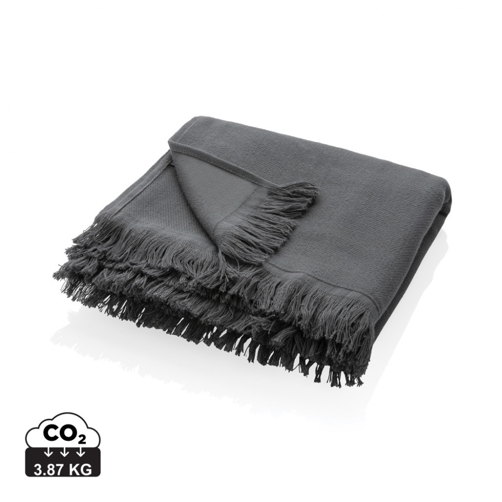 Logo trade promotional merchandise picture of: Ukiyo Keiko AWARE™ solid hammam towel 100x180cm