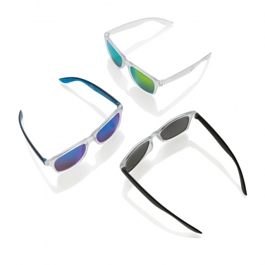 Logo trade promotional merchandise image of: Gleam RCS recycled PC mirror lens sunglasses
