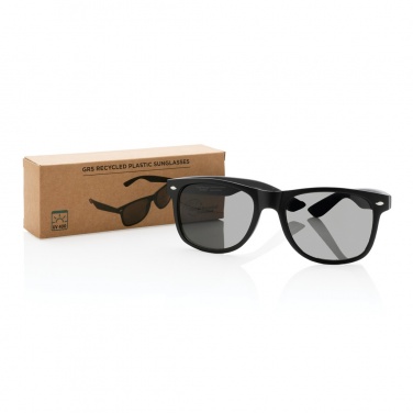 Logo trade promotional giveaways picture of: GRS recycled PC plastic sunglasses