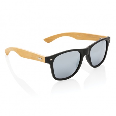 Logotrade promotional merchandise picture of: Bamboo and RCS recycled plastic sunglasses