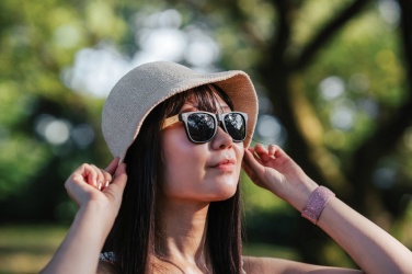 Logotrade promotional product image of: Bamboo and RCS recycled plastic sunglasses