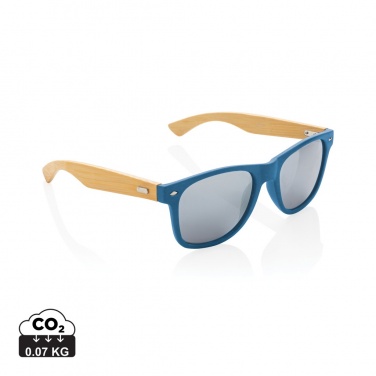Logotrade promotional merchandise picture of: Bamboo and RCS recycled plastic sunglasses
