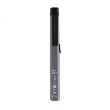 Logo trade corporate gifts picture of: Gear X RCS recycled plastic USB rechargeable pen light