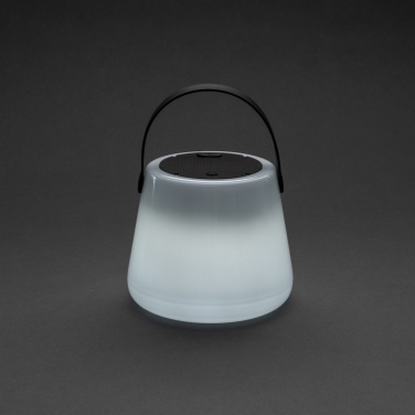 Logo trade promotional merchandise photo of: SolarGlow RCS recycled ABS USB-rechargeable outdoor light
