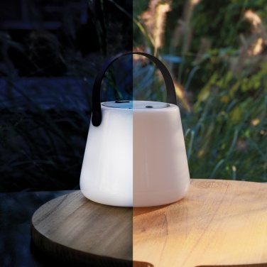Logo trade promotional gifts image of: SolarGlow RCS recycled ABS USB-rechargeable outdoor light
