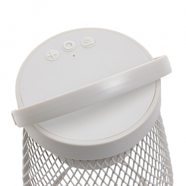 Logo trade corporate gifts image of: Aurora RCS recycled plastic USB re-chargeable table lamp