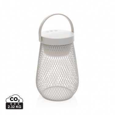 Logo trade promotional giveaway photo of: Aurora RCS recycled plastic USB re-chargeable table lamp