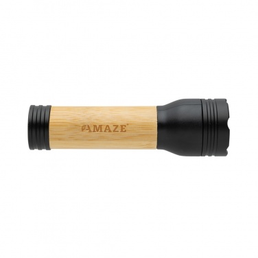 Logotrade advertising product picture of: Lucid 1W RCS certified recycled plastic & bamboo torch