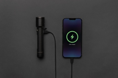 Logo trade promotional products picture of: Gear X RCS recycled aluminum USB-rechargeable torch large