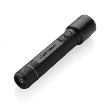 Logo trade promotional giveaway photo of: Gear X RCS recycled aluminum USB-rechargeable torch large
