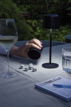 Logotrade promotional items photo of: Zenic RCS recycled plastic USB re-chargable table lamp