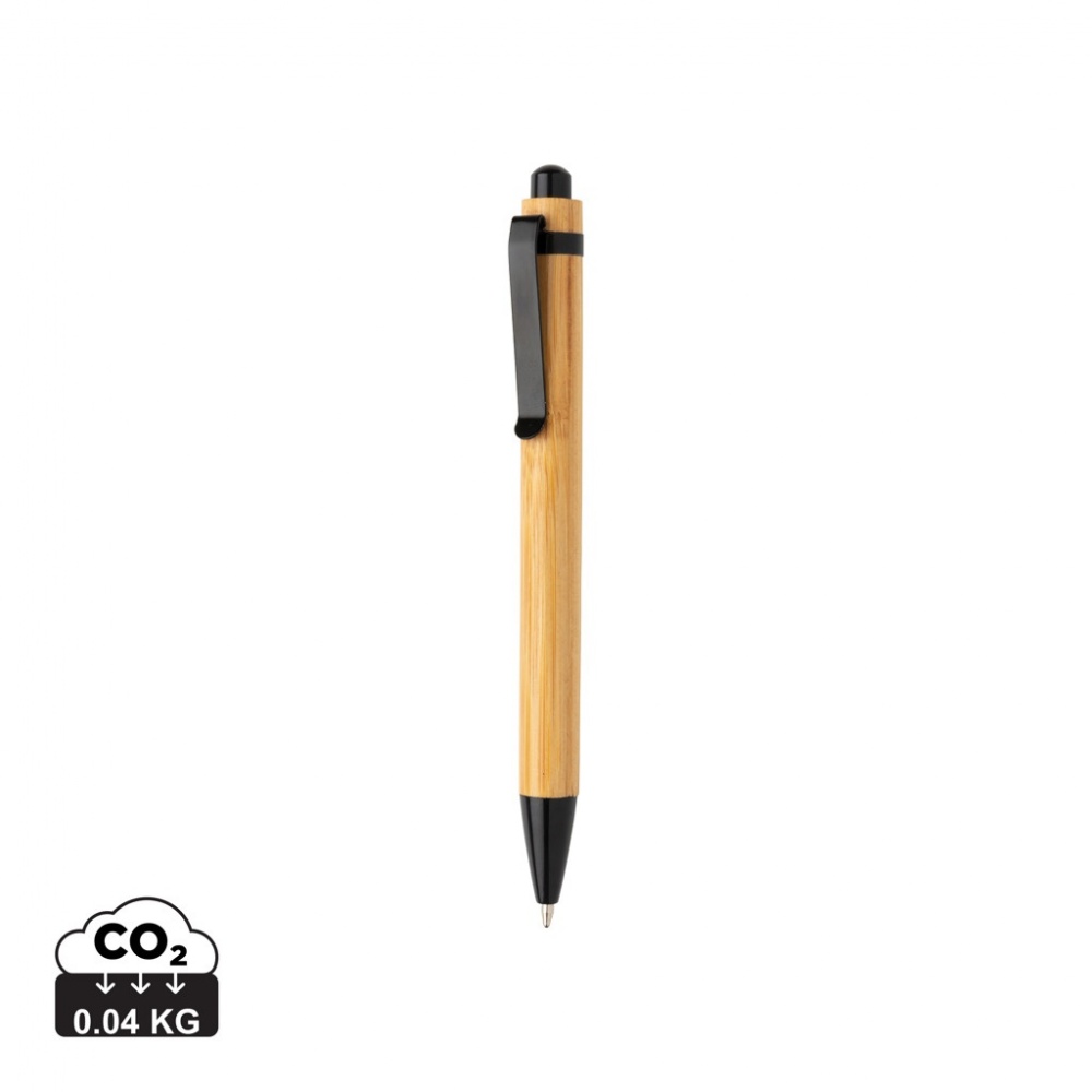Logo trade promotional giveaways image of: Bamboo pen