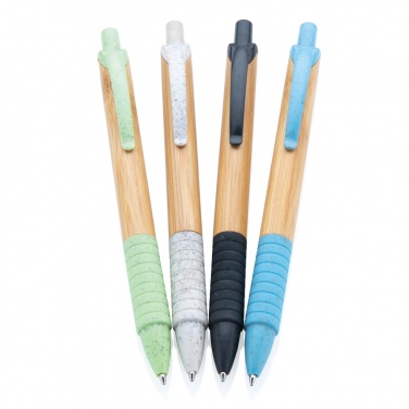 Logo trade advertising product photo of: Bamboo & wheat straw pen