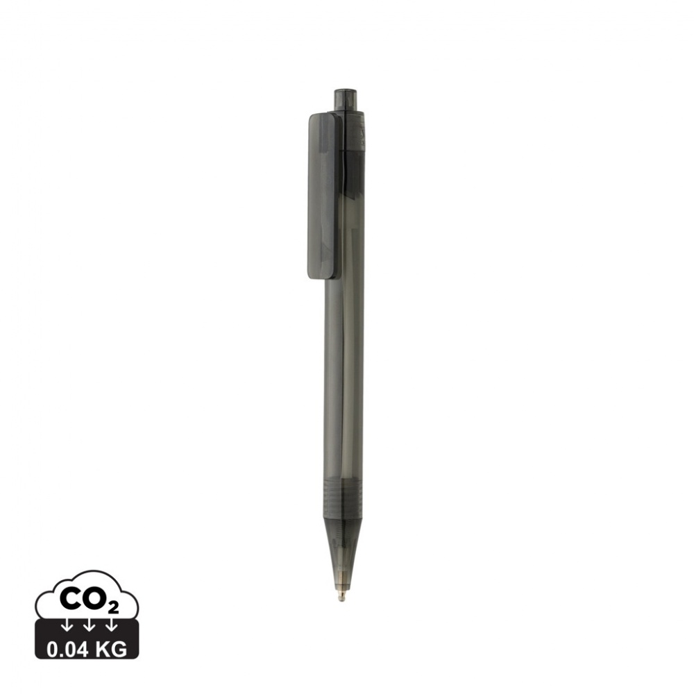 Logo trade promotional giveaway photo of: GRS RPET X8 transparent pen