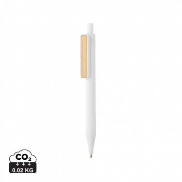 Logo trade business gifts image of: GRS RABS pen with bamboo clip
