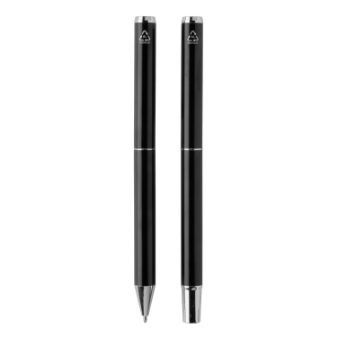 Logotrade promotional items photo of: Swiss Peak Cedar RCS certified recycled aluminum pen set