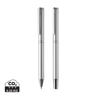 Logo trade advertising products picture of: Swiss Peak Cedar RCS certified recycled aluminum pen set