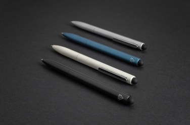 Logo trade promotional merchandise photo of: Kymi RCS certified recycled aluminium pen with stylus