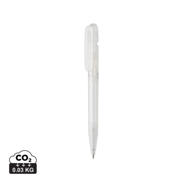 Logotrade promotional item image of: Devin GRS certified RABS pen transparent