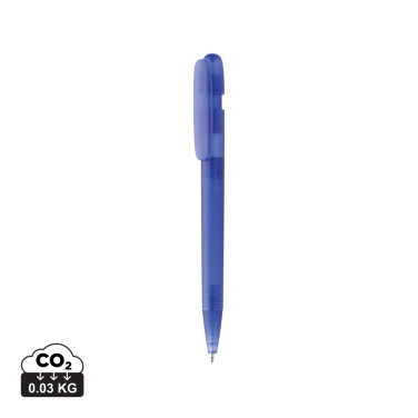 Logo trade promotional giveaway photo of: Devin GRS certified RABS pen transparent