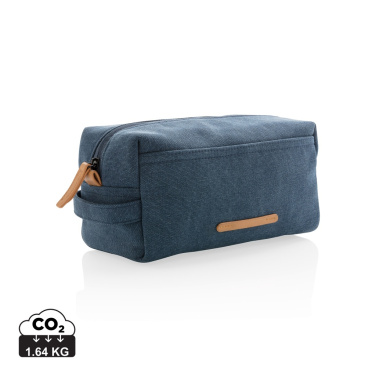 Logo trade corporate gifts picture of: Canvas toiletry bag PVC free