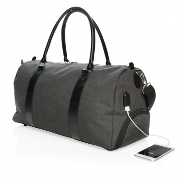 Logotrade business gifts photo of: Weekend bag with USB A output