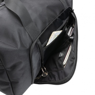 Logotrade promotional merchandise picture of: Swiss Peak AWARE™ RPET Voyager weekend bag