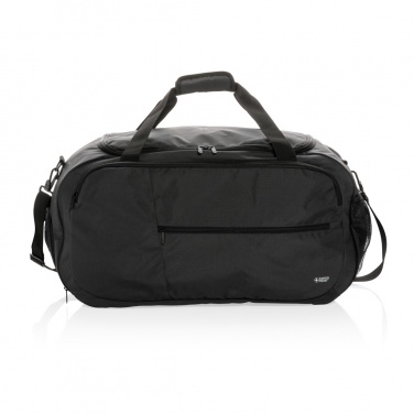 Logo trade business gifts image of: Swiss Peak AWARE™ RPET sports duffel bag