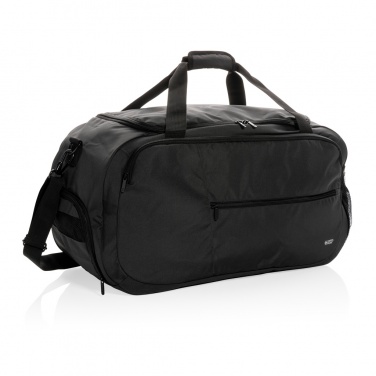 Logo trade promotional product photo of: Swiss Peak AWARE™ RPET sports duffel bag