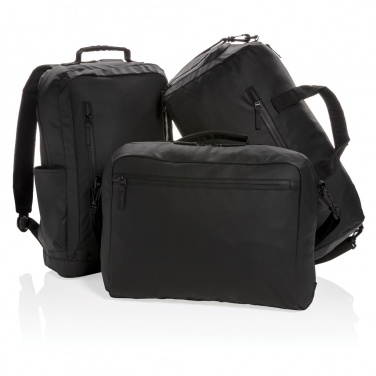 Logo trade promotional gifts picture of: Fashion black weekend bag PVC free