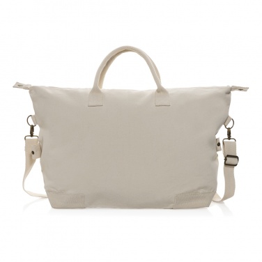 Logotrade advertising product picture of: Kezar AWARE™ 500 gsm recycled canvas deluxe weekend bag