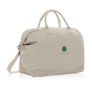 Logo trade advertising products picture of: Kezar AWARE™ 500 gsm recycled canvas deluxe weekend bag