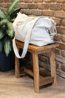 Logotrade promotional product image of: Kezar AWARE™ 500 gsm recycled canvas deluxe weekend bag